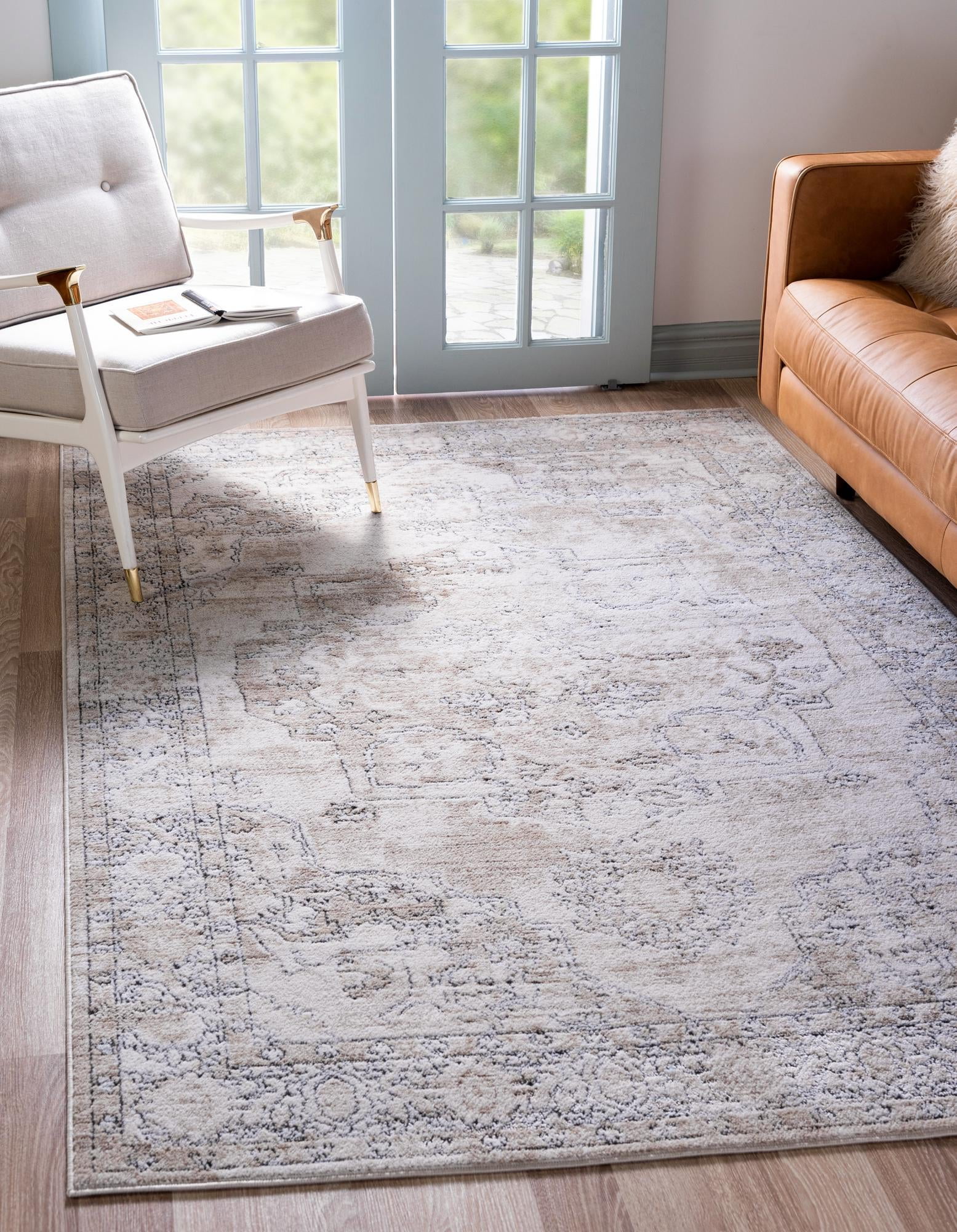 Oregon Collection Rugs Rugs.com Oregon Collection 10' x 14' Ivory Low-Pile Rug - Ideal for ...