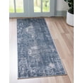 thumbnail image 1 of Rugs.com Oregon Collection Rug – 12 Ft Runner Blue Low-Pile Rug Perfect For Hallways, Entryways, 1 of 9