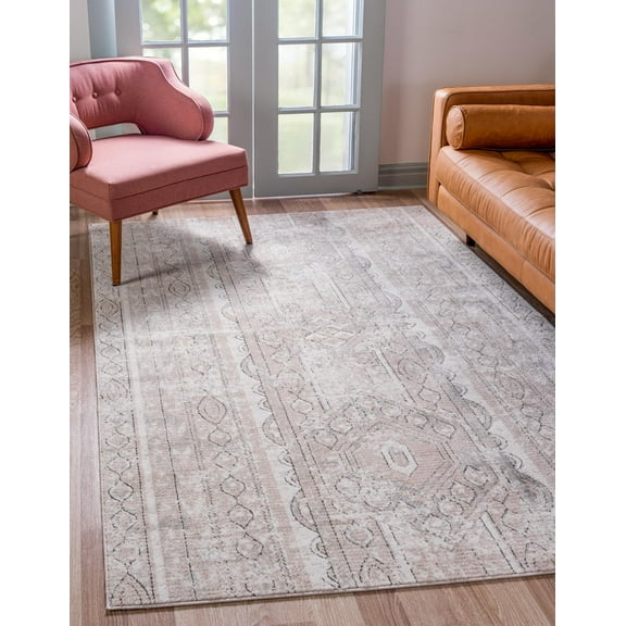 Rugs.com Oregon Collection Rug – 2' 2 x 3' Ivory Low-Pile Rug Perfect For Living Rooms, Large Dining Rooms, Open Floorplans