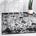 thumbnail image 1 of Rugs.com Oregon Collection Rug – 4 Ft Square Black And White Low-Pile Rug Perfect For Living Rooms, Kitchens, Entryways, 1 of 9