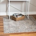 thumbnail image 1 of Rugs.com Oregon Collection Rug – 4 Ft Square Ivory Low-Pile Rug Perfect For Living Rooms, Kitchens, Entryways, 1 of 9