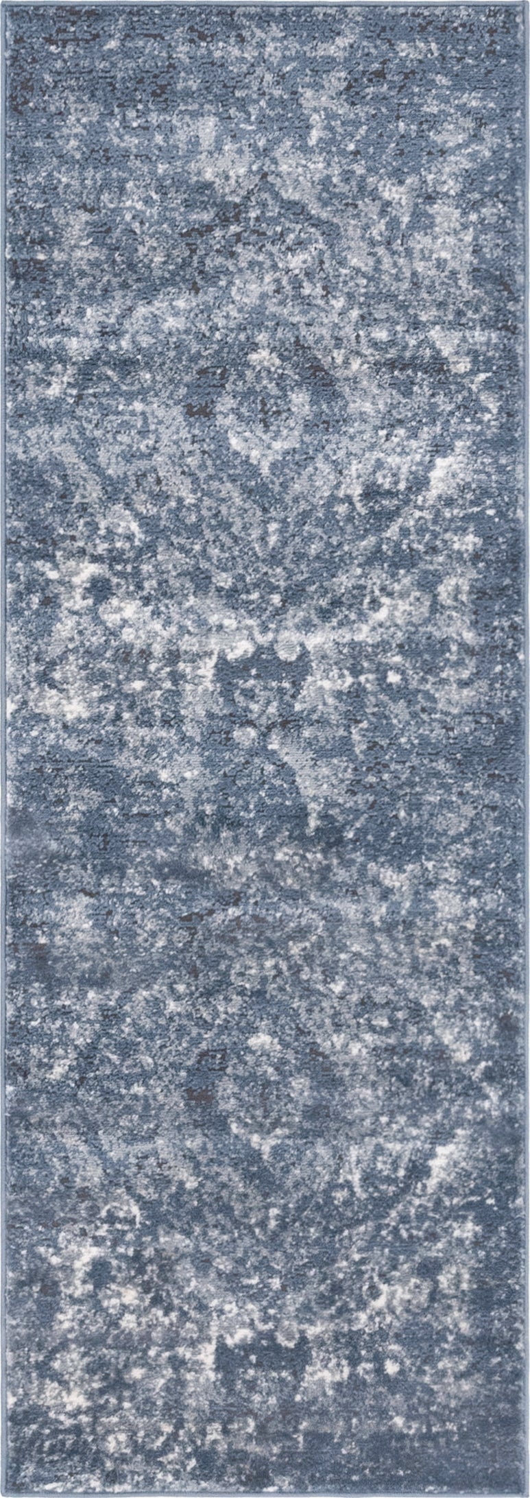Oregon Rug Blue Rugs.com Oregon Collection Rug – 6 Ft Runner Blue Low-Pile Rug Perfect ...