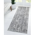 thumbnail image 1 of Rugs.com Oregon Collection Rug – 6 Ft Runner Gray Low-Pile Rug Perfect For Hallways, Entryways, 1 of 9