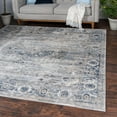 thumbnail image 1 of Rugs.com Oregon Collection Rug – 6 Ft Square Gray Low-Pile Rug Perfect For Living Rooms, Kitchens, Entryways, 1 of 9