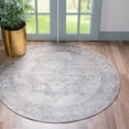 thumbnail image 1 of Rugs.com Oregon Collection Rug – 7 Ft Round Ivory Low-Pile Rug Perfect For Kitchens, Dining Rooms, 1 of 8