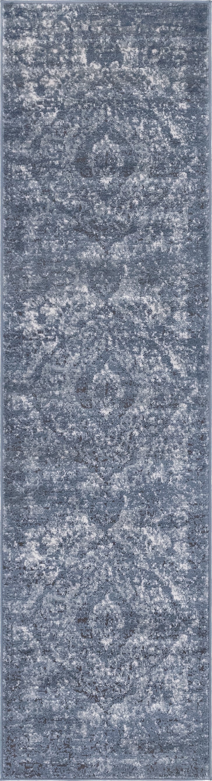 Oregon Rug Blue Rugs.com Oregon Collection Rug – 8 Ft Runner Blue Low-Pile Rug Perfect ...