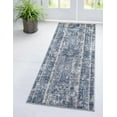 thumbnail image 1 of Rugs.com Oregon Collection Rug – 8 Ft Runner Blue Low-Pile Rug Perfect For Hallways, Entryways, 1 of 9