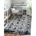 thumbnail image 1 of Rugs.com Oregon Collection Rug – 8' x 10' Black And White Low-Pile Rug Perfect For Living Rooms, Large Dining Rooms, Open Floorplans, 1 of 9