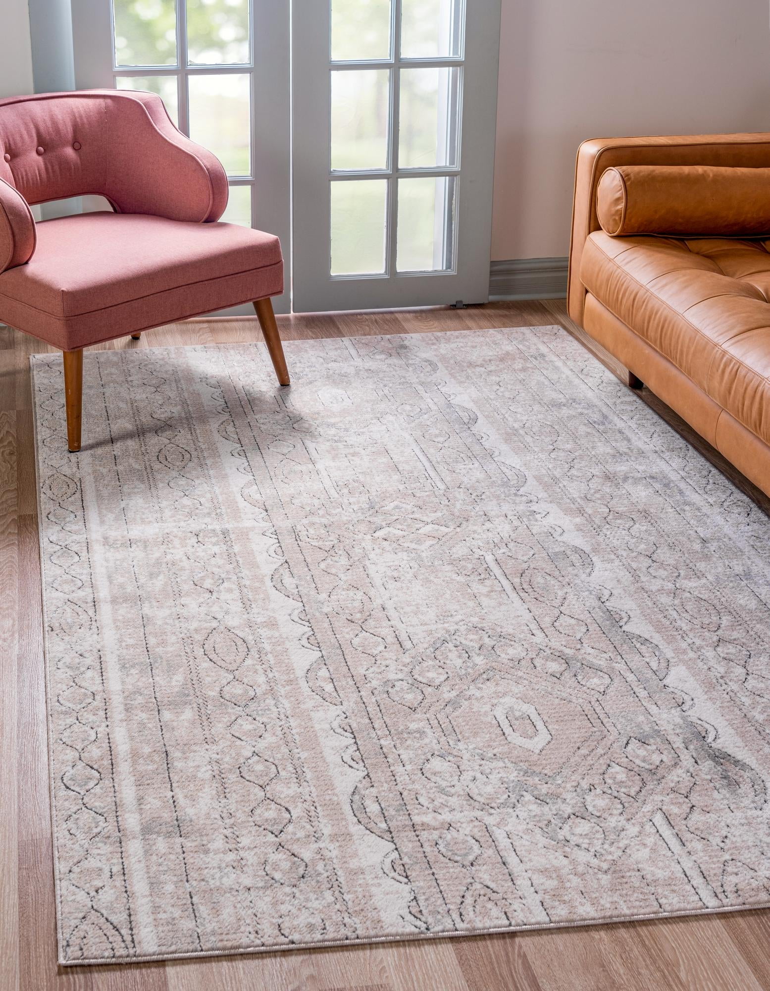 Oregon Collection Rugs Rugs.com Oregon Collection Rug – 8' x 10' Ivory Low-Pile Rug Perfect ...