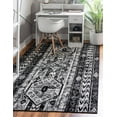 thumbnail image 1 of Rugs.com Oregon Collection Rug – 8' x 11' Black And White Low-Pile Rug Perfect For Living Rooms, Large Dining Rooms, Open Floorplans, 1 of 9