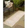 thumbnail image 1 of Rugs.com Outdoor Aztec Collection Rug – 12 Ft Runner Natural Flatweave Rug Perfect For Hallways, Entryways, 1 of 3