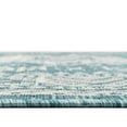 thumbnail image 1 of Rugs.com Outdoor Aztec Collection Rug – 2' x 3' Aqua Flatweave Rug Perfect For Living Rooms, Large Dining Rooms, Open Floorplans, 1 of 6
