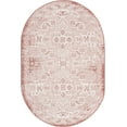 thumbnail image 1 of Rugs.com Outdoor Aztec Collection Rug – 5' x 8' Oval Rust Red Flatweave Rug Perfect For Living Rooms, Large Dining Rooms, Open Floorplans, 1 of 1