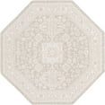 thumbnail image 1 of Rugs.com Outdoor Aztec Collection Rug – 8 Ft Octagon Light Gray Flatweave Rug Perfect For Living Rooms, Kitchens, Entryways, 1 of 1