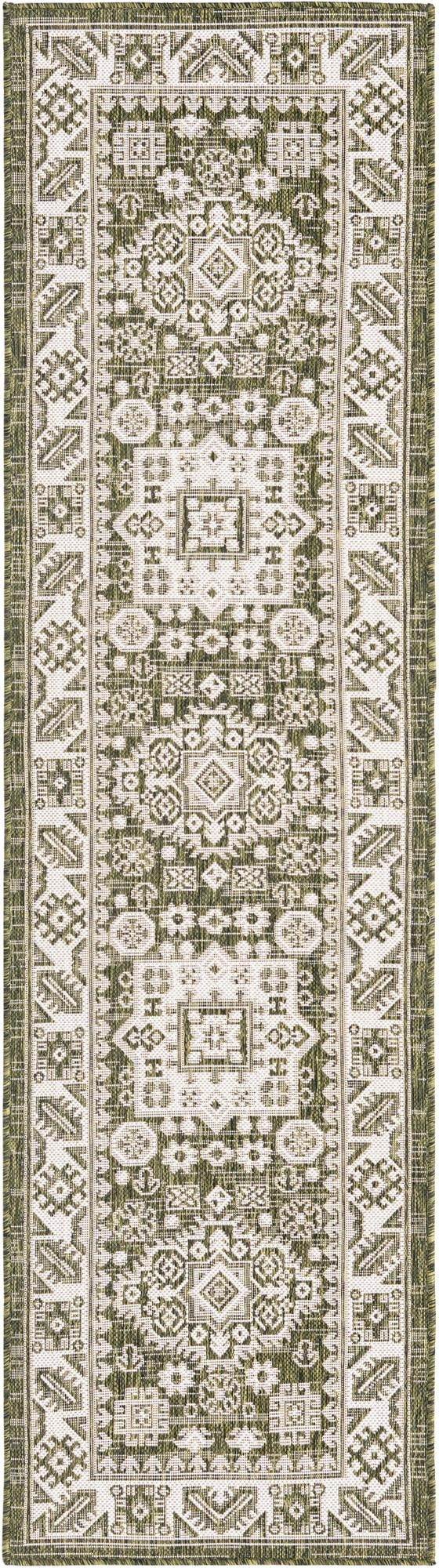 Green Aztec Rug Rugs.com Outdoor Aztec Collection Rug – 8 Ft Runner Green Flatweave Rug ...