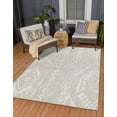 thumbnail image 1 of Rugs.com Outdoor Bohemian Collection Rug – 5' x 8' Gray Flatweave Rug Perfect For Bedrooms, Dining Rooms, Living Rooms, 1 of 1