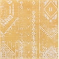 thumbnail image 1 of Rugs.com Outdoor Bohemian Collection Rug – 7 Ft Square Yellow Flatweave Rug Perfect For Living Rooms, Kitchens, Entryways, 1 of 1