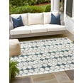 thumbnail image 1 of Rugs.com Outdoor Lattice Collection Rug – 8 Ft Square Ivory Flatweave Rug Perfect For Living Rooms, Kitchens, Entryways, 1 of 8