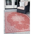 thumbnail image 1 of Rugs.com Outdoor Traditional Collection Rug – 8' x 11' Rust Red Flatweave Rug Perfect For Living Rooms, Large Dining Rooms, Open Floorplans, 1 of 8