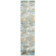 thumbnail image 1 of Rugs.com Paragon Collection Rug – 10 Ft Runner Aqua Medium-Pile Rug Perfect For Hallways, Entryways, 1 of 1
