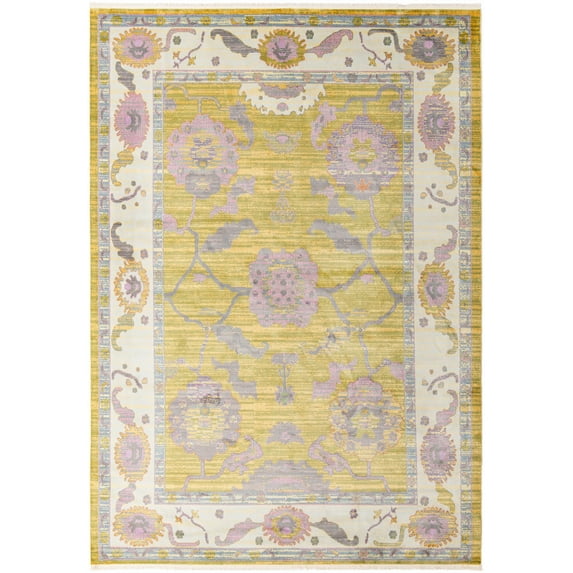 Rugs.com Paragon Collection Rug – 10' x 14' Green Medium-Pile Rug Perfect For Living Rooms, Large Dining Rooms, Open Floorplans