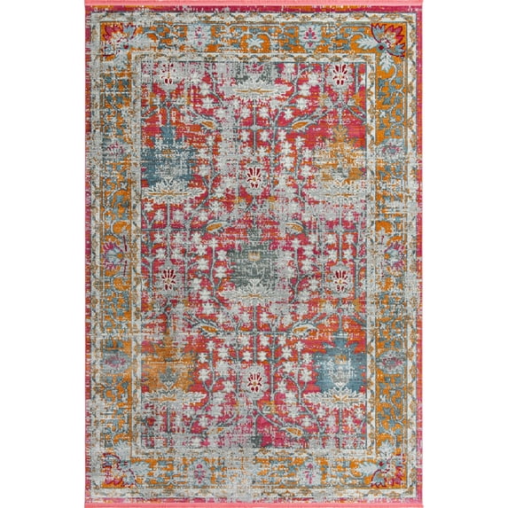 Rugs.com Paragon Collection Rug – 10' x 14' Pink Medium-Pile Rug Perfect For Living Rooms, Large Dining Rooms, Open Floorplans