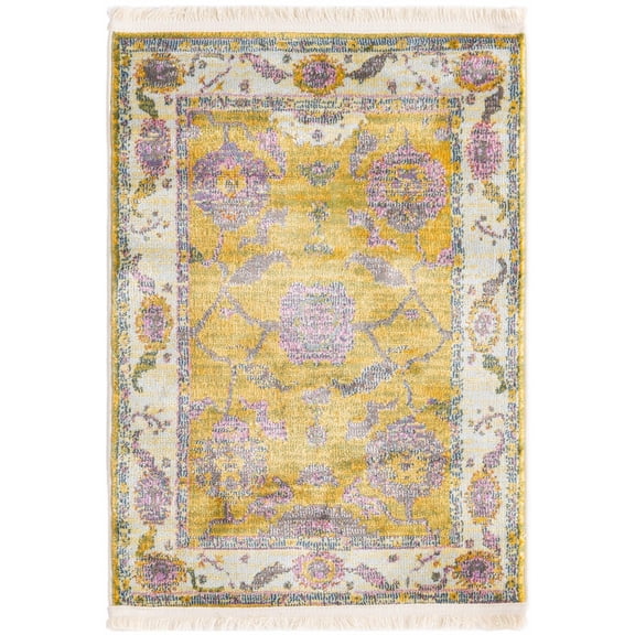 Rugs.com Paragon Collection Rug – 2' x 3' Green Medium-Pile Rug Perfect For Entryways, Kitchens, Breakfast Nooks, Accent Pieces