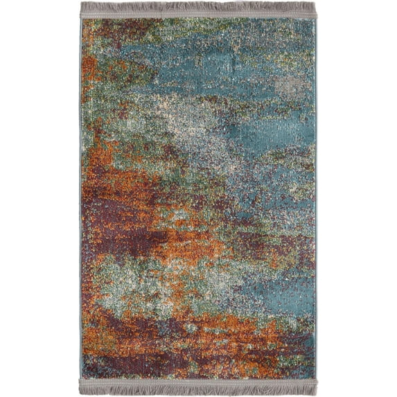 Rugs.com Paragon Collection Rug – 2' x 3' Multi Medium-Pile Rug Perfect For Entryways, Kitchens, Breakfast Nooks, Accent Pieces