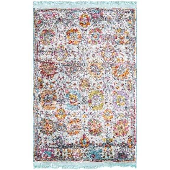 Rugs.com Paragon Collection Rug – 2' x 3' Multi Medium-Pile Rug Perfect For Entryways, Kitchens, Breakfast Nooks, Accent Pieces
