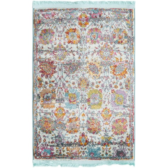 Rugs.com Paragon Collection Rug – 2' x 3' Multi Medium-Pile Rug Perfect For Entryways, Kitchens, Breakfast Nooks, Accent Pieces
