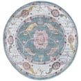 thumbnail image 1 of Rugs.com Paragon Collection Rug – 3 Ft Round Gray Blue Medium-Pile Rug Perfect For Kitchens, Dining Rooms, 1 of 1