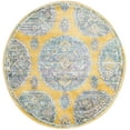 thumbnail image 1 of Rugs.com Paragon Collection Rug – 3 Ft Round Yellow Medium-Pile Rug Perfect For Kitchens, Dining Rooms, 1 of 1