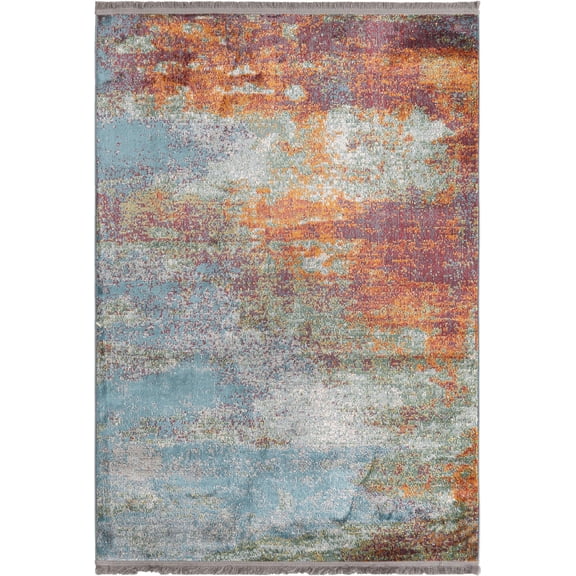 Rugs.com Paragon Collection Rug – 4' x 6' Multi Medium-Pile Rug Perfect For Entryways, Kitchens, Breakfast Nooks, Accent Pieces