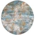 thumbnail image 1 of Rugs.com Paragon Collection Rug – 5 Ft Round Aqua Medium-Pile Rug Perfect For Kitchens, Dining Rooms, 1 of 1