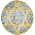 thumbnail image 1 of Rugs.com Paragon Collection Rug – 5 Ft Round Yellow Medium-Pile Rug Perfect For Kitchens, Dining Rooms, 1 of 1