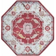 thumbnail image 1 of Rugs.com Paragon Collection Rug – 6 Ft Octagon Red Medium-Pile Rug Perfect For Living Rooms, Kitchens, Entryways, 1 of 1