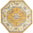 thumbnail image 1 of Rugs.com Paragon Collection Rug – 6 Ft Octagon Yellow Medium-Pile Rug Perfect For Living Rooms, Kitchens, Entryways, 1 of 1