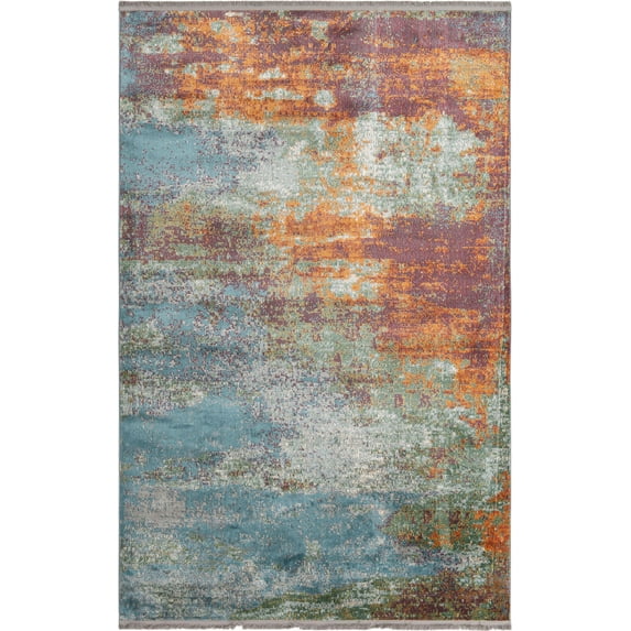Rugs.com Paragon Collection Rug – 6' x 9' Multi Medium-Pile Rug Perfect For Bedrooms, Dining Rooms, Living Rooms