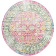 thumbnail image 1 of Rugs.com Paragon Collection Rug – 8 Ft Round Pink Medium-Pile Rug Perfect For Kitchens, Dining Rooms, 1 of 1