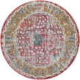 thumbnail image 1 of Rugs.com Paragon Collection Rug – 8 Ft Round Pink Medium-Pile Rug Perfect For Kitchens, Dining Rooms, 1 of 1