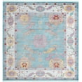 thumbnail image 1 of Rugs.com Paragon Collection Rug – 8 Ft Square Aqua Medium-Pile Rug Perfect For Living Rooms, Kitchens, Entryways, 1 of 1