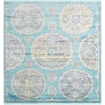 thumbnail image 1 of Rugs.com Paragon Collection Rug – 8 Ft Square Blue Medium-Pile Rug Perfect For Living Rooms, Kitchens, Entryways, 1 of 1