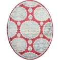 thumbnail image 1 of Rugs.com Paragon Collection Rug – 8' x 10' Oval Red Medium-Pile Rug Perfect For Living Rooms, Large Dining Rooms, Open Floorplans, 1 of 1