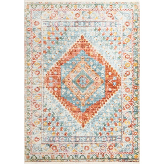 Rugs.com Paragon Collection Rug – 9' x 12' Salmon Medium-Pile Rug Perfect For Living Rooms, Large Dining Rooms, Open Floorplans