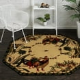 thumbnail image 1 of Rugs.com Pastoral Collection Rug – 5 Ft Octagon Cream Medium Rug Perfect For Living Rooms, Kitchens, Entryways, 1 of 9