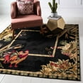 thumbnail image 1 of Rugs.com Pastoral Collection Rug – 6 Ft Square Black Medium Rug Perfect For Living Rooms, Kitchens, Entryways, 1 of 9