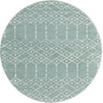 thumbnail image 1 of Rugs.com Paxon Trellis Collection Rug – 3 Ft Round Aqua Medium Rug Perfect For Kitchens, Dining Rooms, 1 of 1