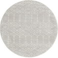 thumbnail image 1 of Rugs.com Paxon Trellis Collection Rug – 3 Ft Round Light Gray Medium Rug Perfect For Kitchens, Dining Rooms, 1 of 1
