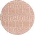 thumbnail image 1 of Rugs.com Paxon Trellis Collection Rug – 3 Ft Round Rose Pink Medium Rug Perfect For Kitchens, Dining Rooms, 1 of 1