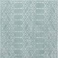 thumbnail image 1 of Rugs.com Paxon Trellis Collection Rug – 4 Ft Square Aqua Medium Rug Perfect For Living Rooms, Kitchens, Entryways, 1 of 1